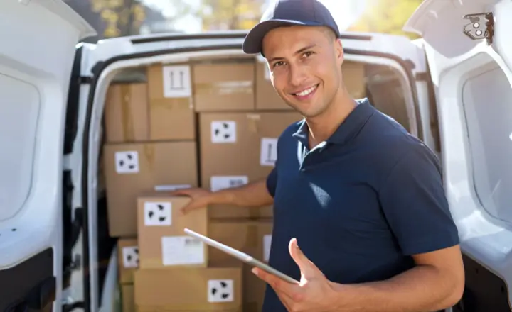 Courier driver