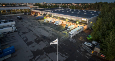 Vantaa DANX Hub At Night